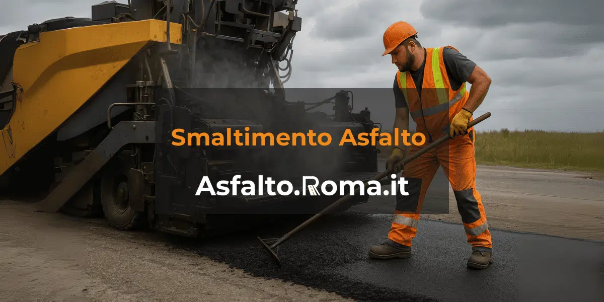 smaltimento del manto stradale